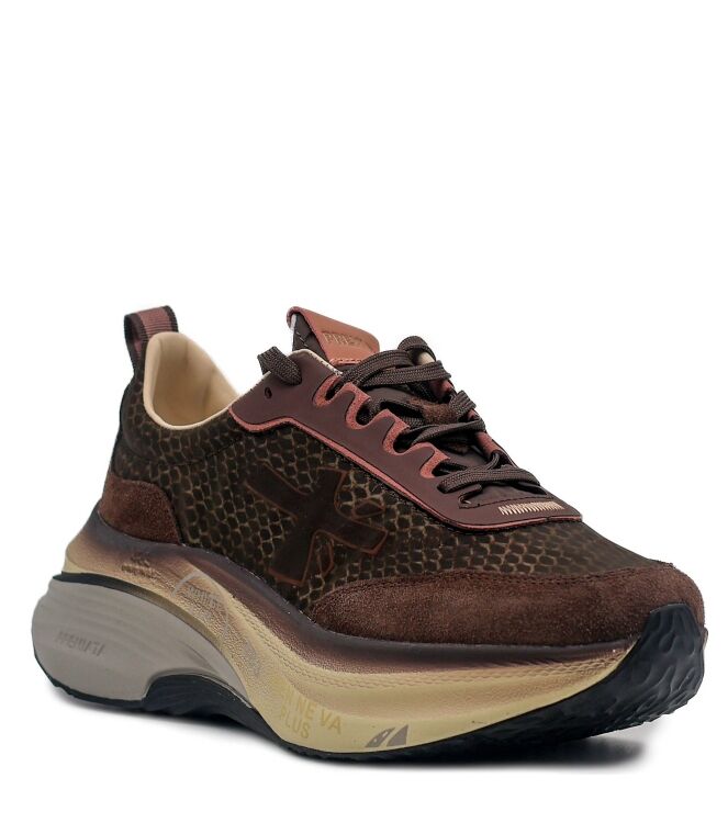 Premiata Premiata dames sneakers bruin Var8547 Premiata Dames Sneakers Bruin
