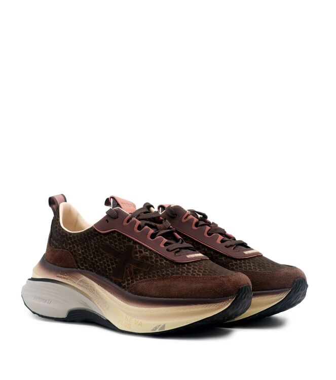 Premiata Premiata dames sneakers bruin Var8547 Premiata Dames Sneakers Bruin