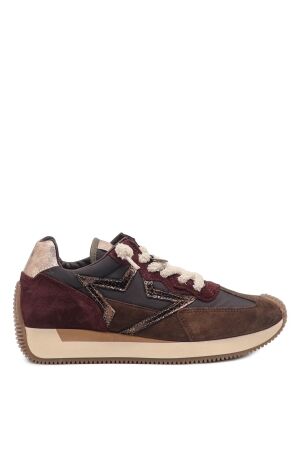 Cetti dames sneakers bruin combi