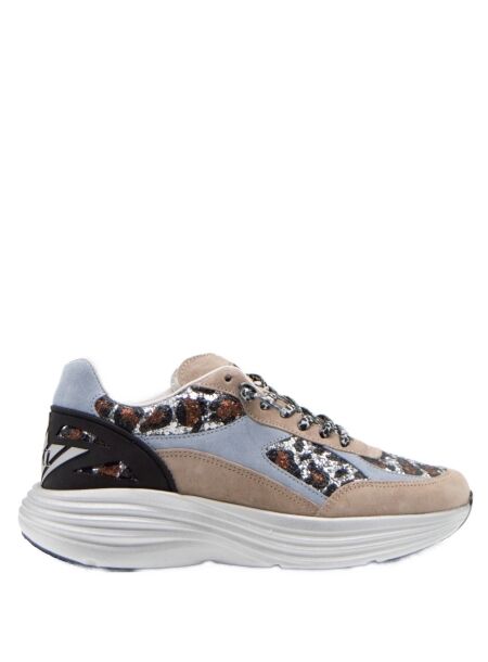 Cetti Dames sneakers leopard glitter