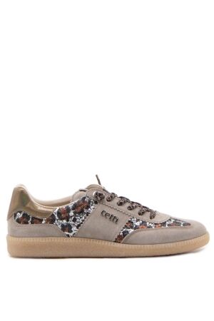 Cetti dames sneakers naturel glitter