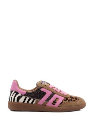 Back 70 dames sneakers naturel roze