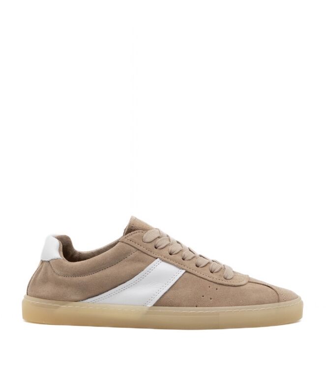 Copenhagen Studios Copenhagen Studios dames sneakers rubberzolen beige Suede Sand/White Copenhagen Studios Dames Sneakers in Beige Wit online kopen