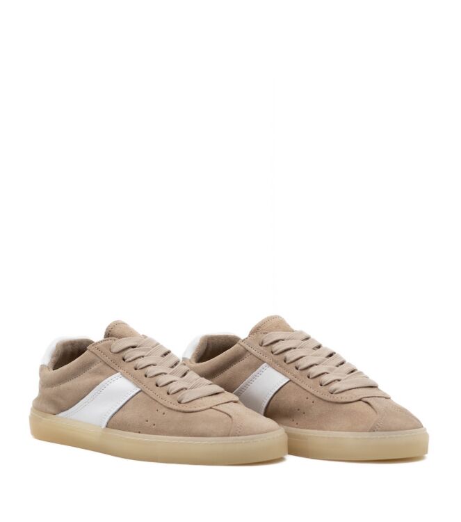 Copenhagen Studios Copenhagen Studios dames sneakers rubberzolen beige Suede Sand/White Copenhagen Studios Dames Sneakers in Beige Wit online kopen