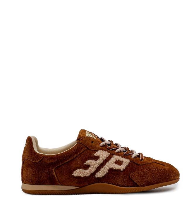 3P 3P dames sneakes cognac suede Suede Cuoio 3P Dames Sneakers in Naturel online kopen