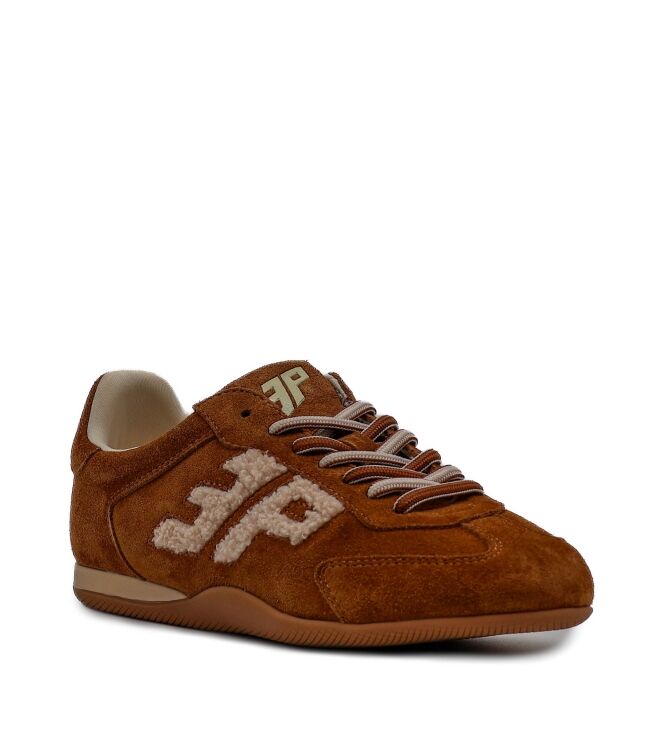 3P 3P dames sneakes cognac suede Suede Cuoio 3P Dames Sneakers in Naturel online kopen