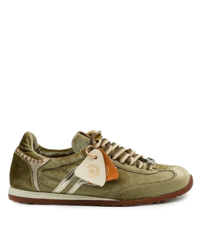 Prima-base Prima-base dames sneakers groen velvet 067 Prima-base dames sneakers groen velvet 89 groen combi. Direct leverbaar uit de webshop van www.taft.nl/