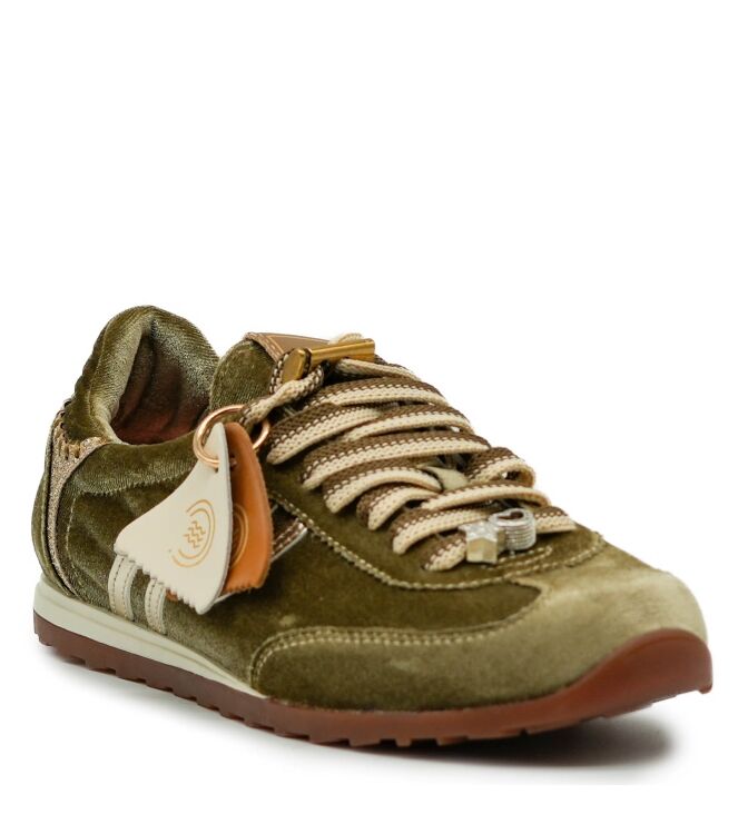 Prima-base Prima-base dames sneakers groen velvet 067 Prima-base dames sneakers groen velvet 89 groen combi. Direct leverbaar uit de webshop van www.taft.nl/
