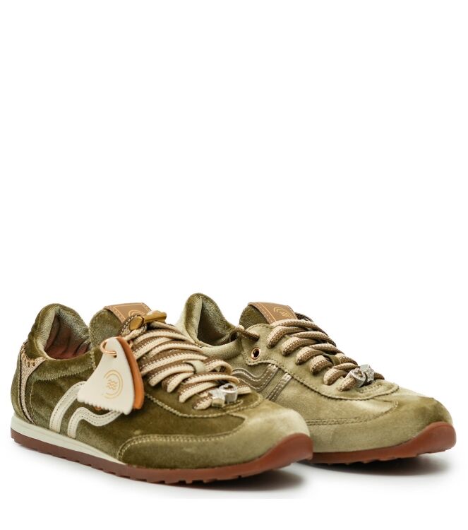 Prima-base Prima-base dames sneakers groen velvet 067 Prima-base dames sneakers groen velvet 89 groen combi. Direct leverbaar uit de webshop van www.taft.nl/