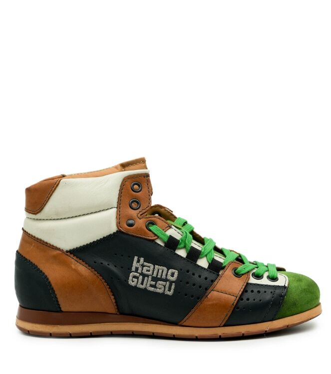 Kamo Gutsu Kamo Gutsu dames sneakers groen grijs Prato Dark Grey Kamo Gutsu Dames Sneakers in Groen online kopen
