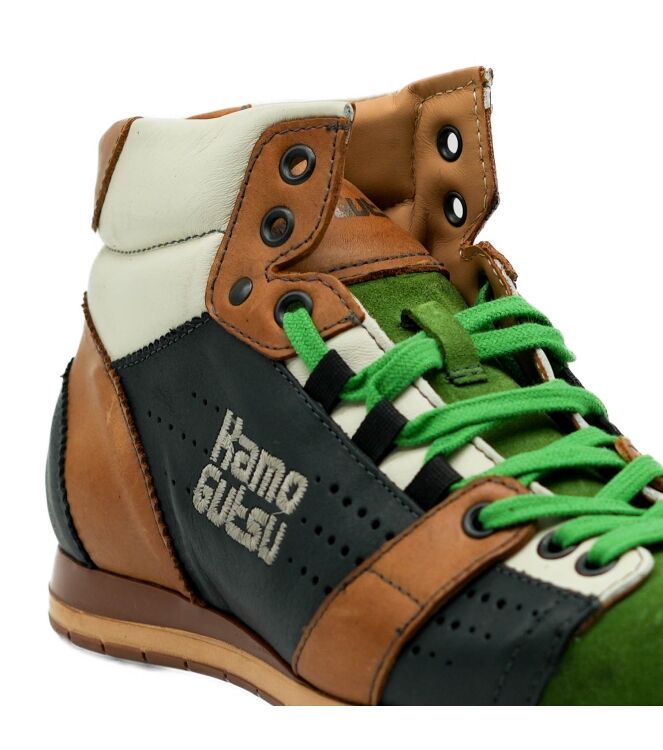 Kamo Gutsu Kamo Gutsu dames sneakers groen grijs Prato Dark Grey Kamo Gutsu Dames Sneakers in Groen online kopen