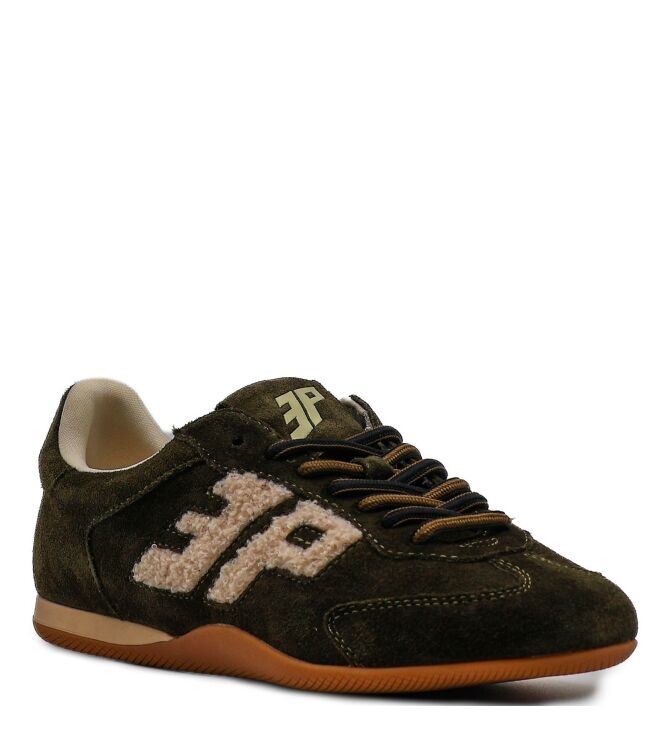 3P 3P dames sneakers groen suede Suede Olive 3P Dames Sneakers in Olijf Groen online kopen