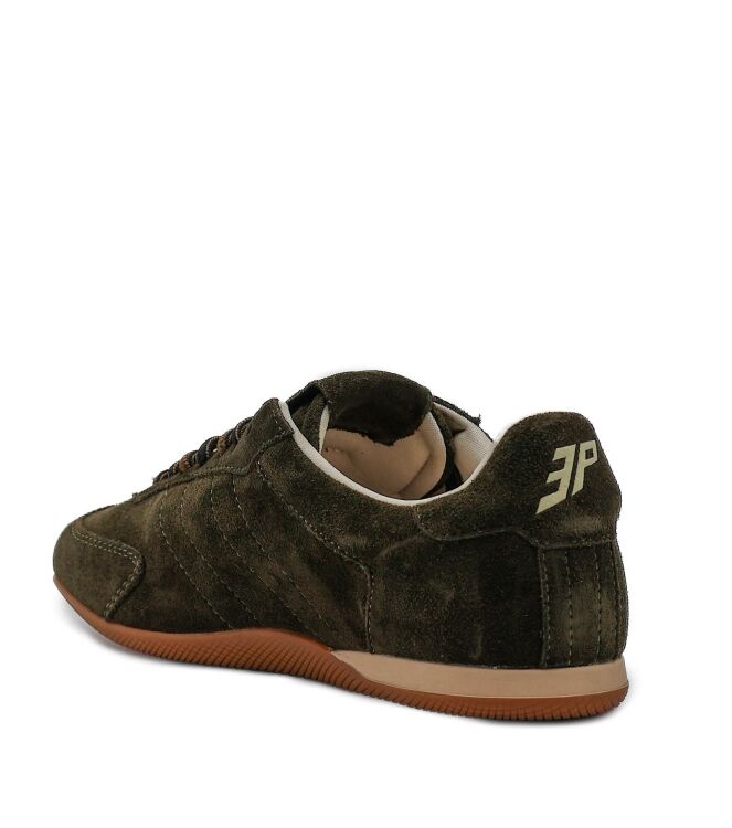 3P 3P dames sneakers groen suede Suede Olive 3P Dames Sneakers in Olijf Groen online kopen