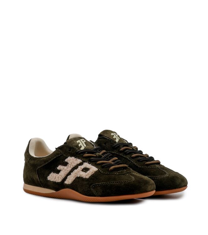 3P 3P dames sneakers groen suede Suede Olive 3P Dames Sneakers in Olijf Groen online kopen