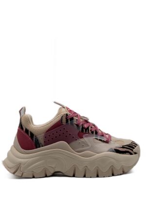 Buffalo dames sneakers beige leo
