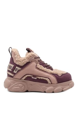 buffalo dames sneakers plateau lila roze