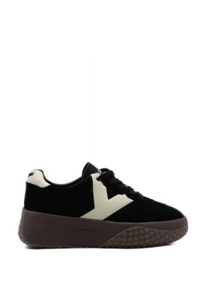 Keh-Noo dames sneakers plateau zwart