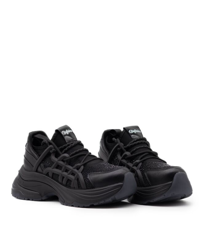 Buffalo Dames Platform Sneakers in Zwart online kopen 