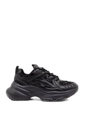 Buffalo dames sneakers plateauzolen zwar