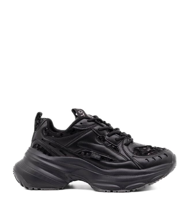 Buffalo Dames Platform Sneakers in Zwart online kopen 