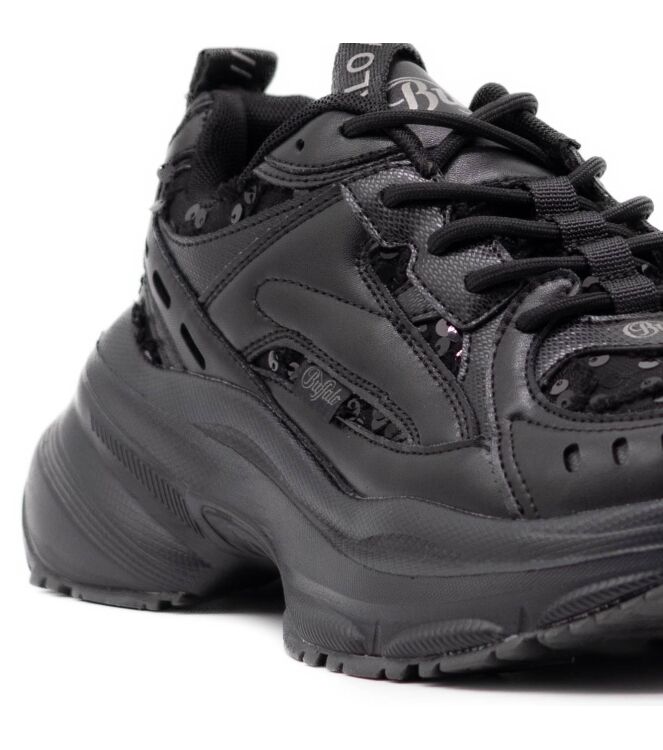 Buffalo Dames Platform Sneakers in Zwart online kopen 