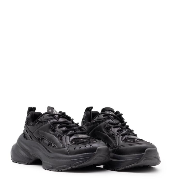 Buffalo Dames Platform Sneakers in Zwart online kopen 