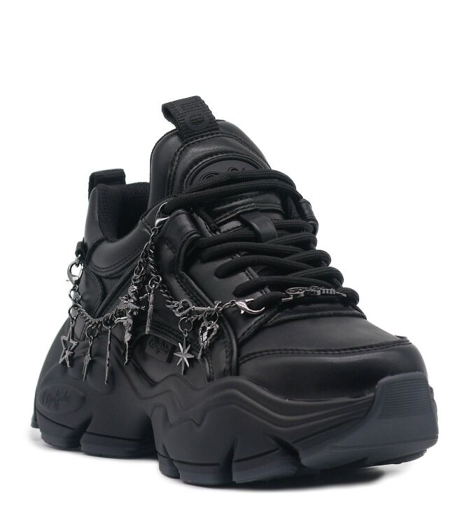 Buffalo Dames Platform Sneakers in Zwart online kopen 