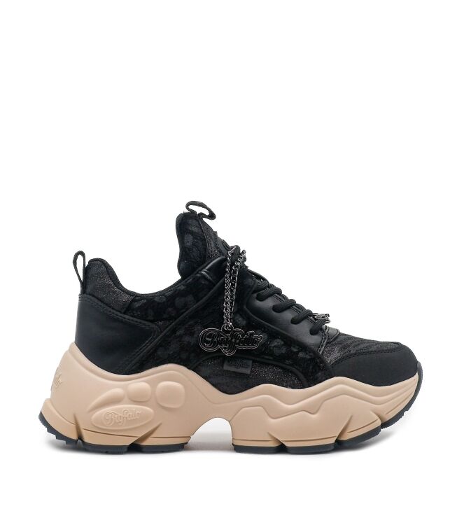 Buffalo Dames Platform Sneakers in Zwart online kopen 