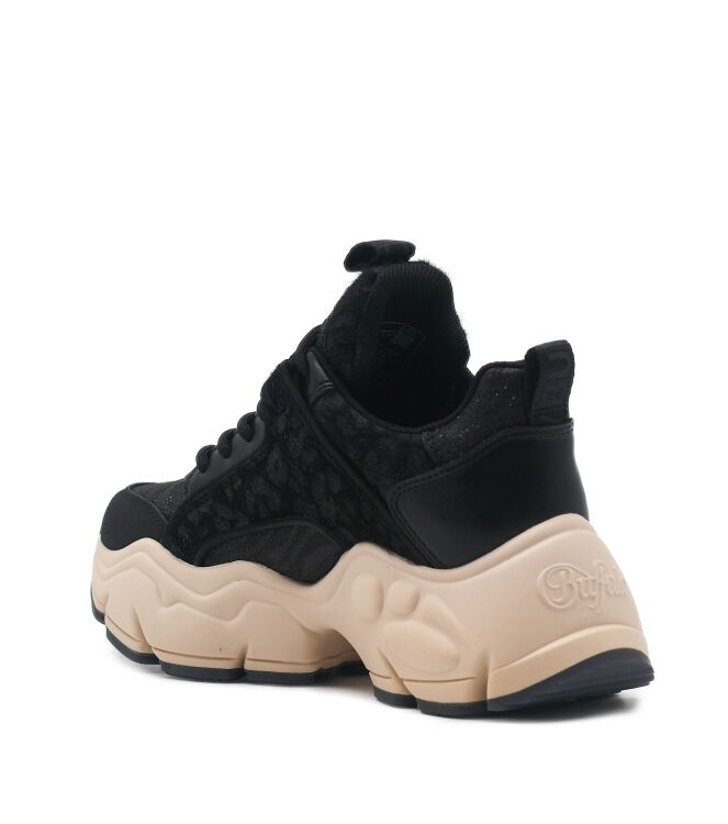 Buffalo Dames Platform Sneakers in Zwart online kopen 