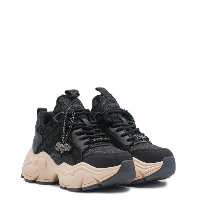 Buffalo Dames Platform Sneakers in Zwart online kopen 