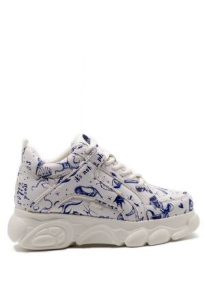 Buffalo dames sneakers wit blauw