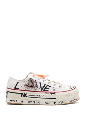 NAN-KU Couture dames sneakers wit