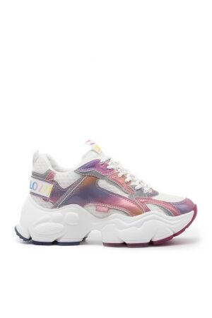 buffalo dames sneakers plateauzolen wit