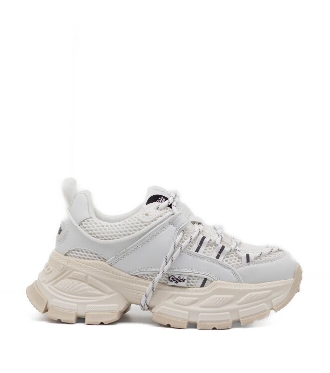 buffalo  Dames Sneakers Plateauzolen Wit 