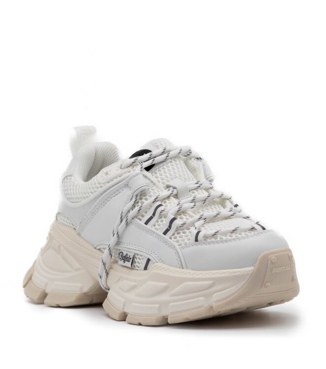 buffalo  Dames Sneakers Plateauzolen Wit 