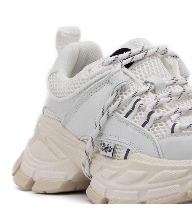 buffalo  Dames Sneakers Plateauzolen Wit 
