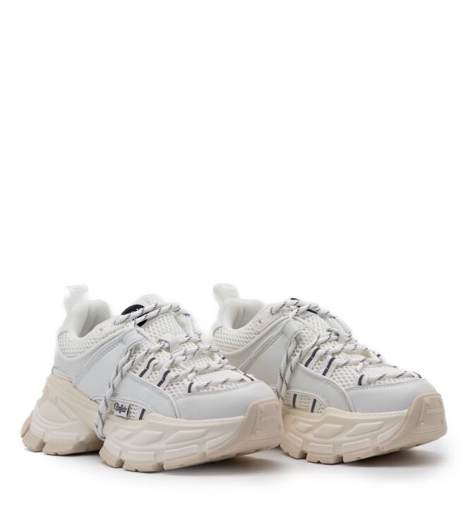 buffalo  Dames Sneakers Plateauzolen Wit 