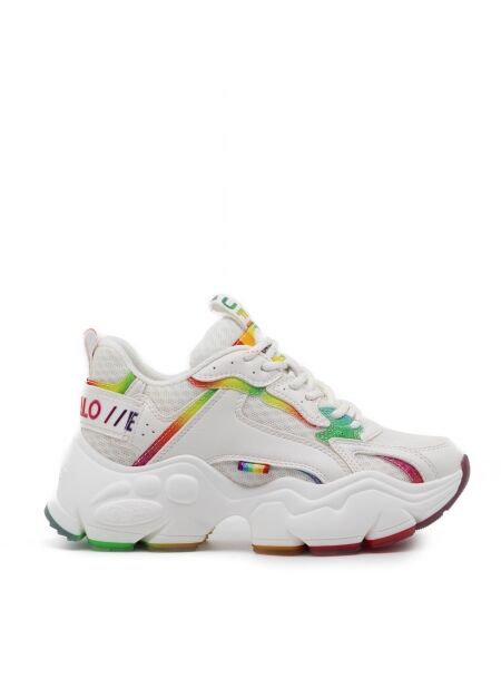 Buffalo Dames sneakers plateauzolen  wit