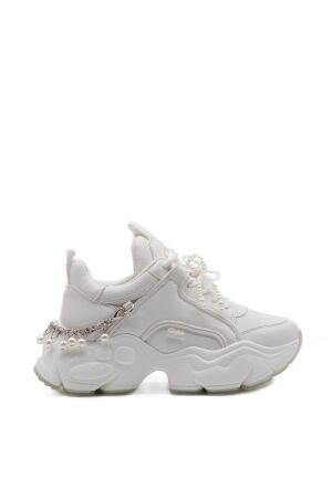 Buffalo dames sneakers plateau wit