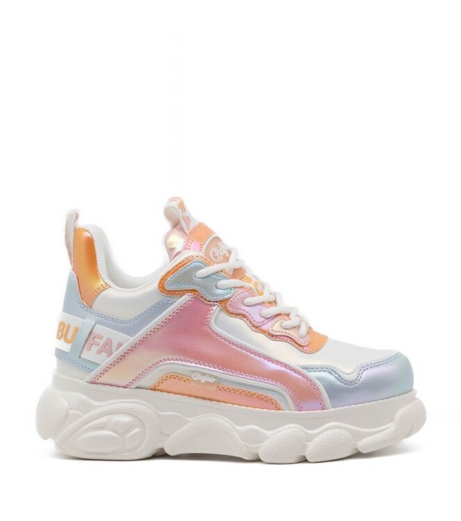 Buffalo Dames Platform Sneakers in Wit Combi online kopen 