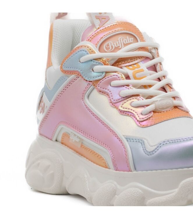 Buffalo Dames Platform Sneakers in Wit Combi online kopen 