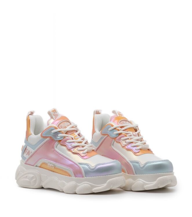 Buffalo Dames Platform Sneakers in Wit Combi online kopen 