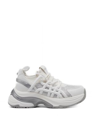 Buffalo dames sneakers plateauzolen wit