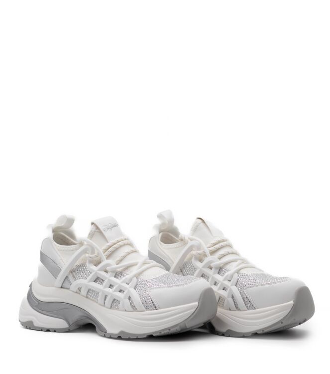 Buffalo Dames Platform Sneakers in Wit online kopen 