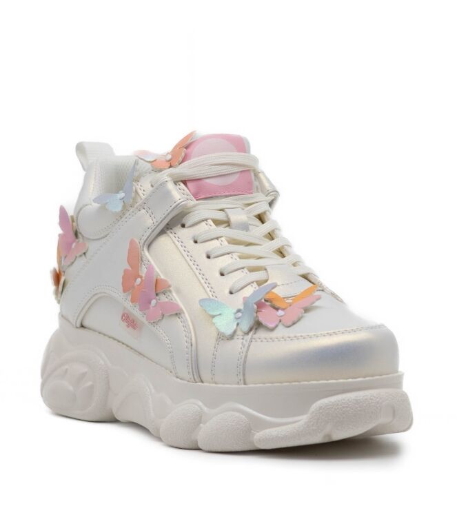 Buffalo Dames Platform Sneakers in Wit online kopen 