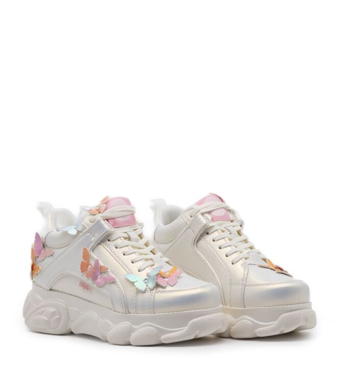 Buffalo Dames Platform Sneakers in Wit online kopen 