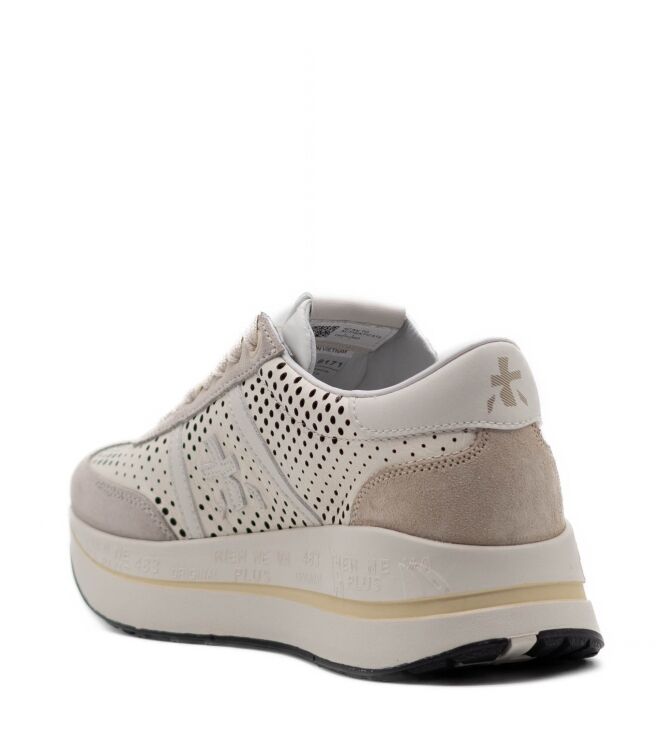 Premiata Dames Platform Sneakers in Gebroken Wit online kopen 