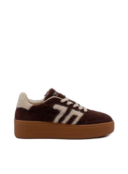 Back 70 Dames sneakers plateau bruin