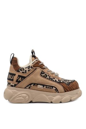 Buffalo dames sneakers bruin combi vegan