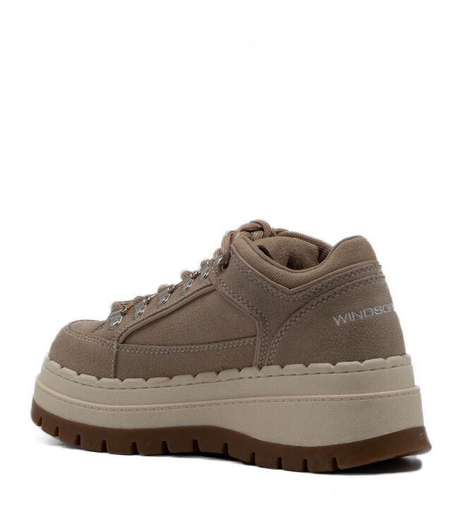 Windsor Smith Windsor Smith dames sneakers naturel Sand Suede Windsorsmith Dames Platform Sneakers in Naturel online kopen